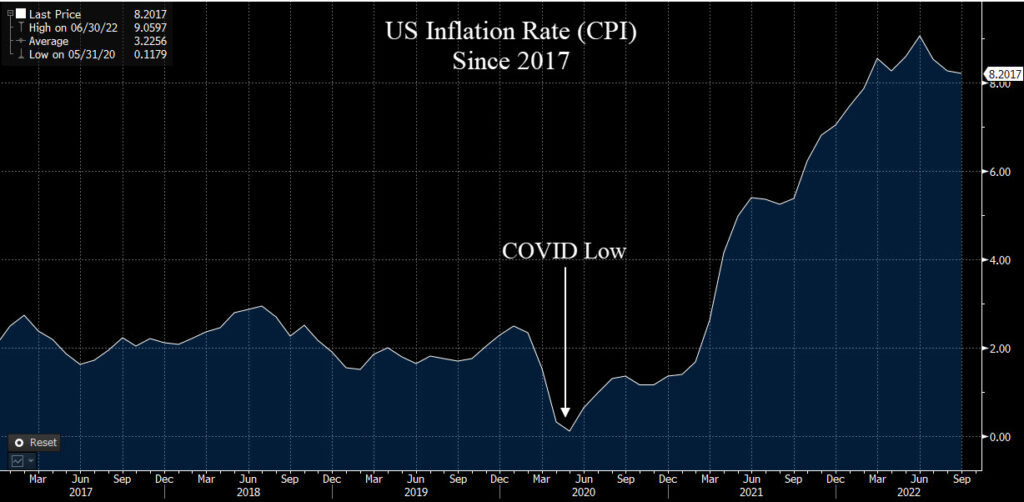US inflation rate has been skyrocketing since the COVID lockdowns.